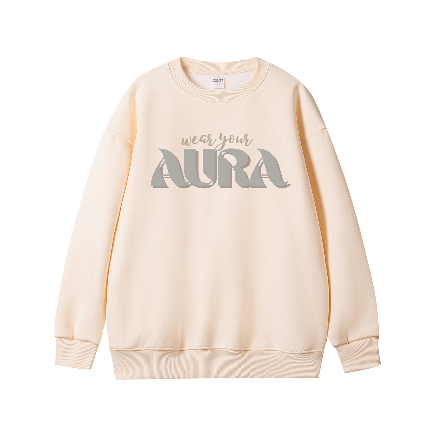 Wear Your Aura – Minimalist Luxury Unisex Sweatshirt
