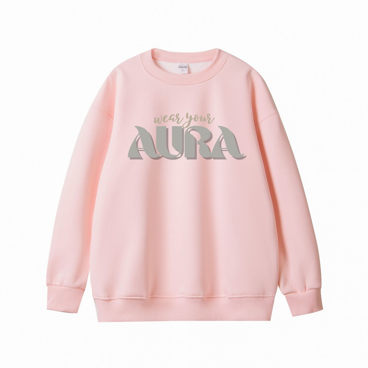 Wear Your Aura – Minimalist Luxury Unisex Sweatshirt
