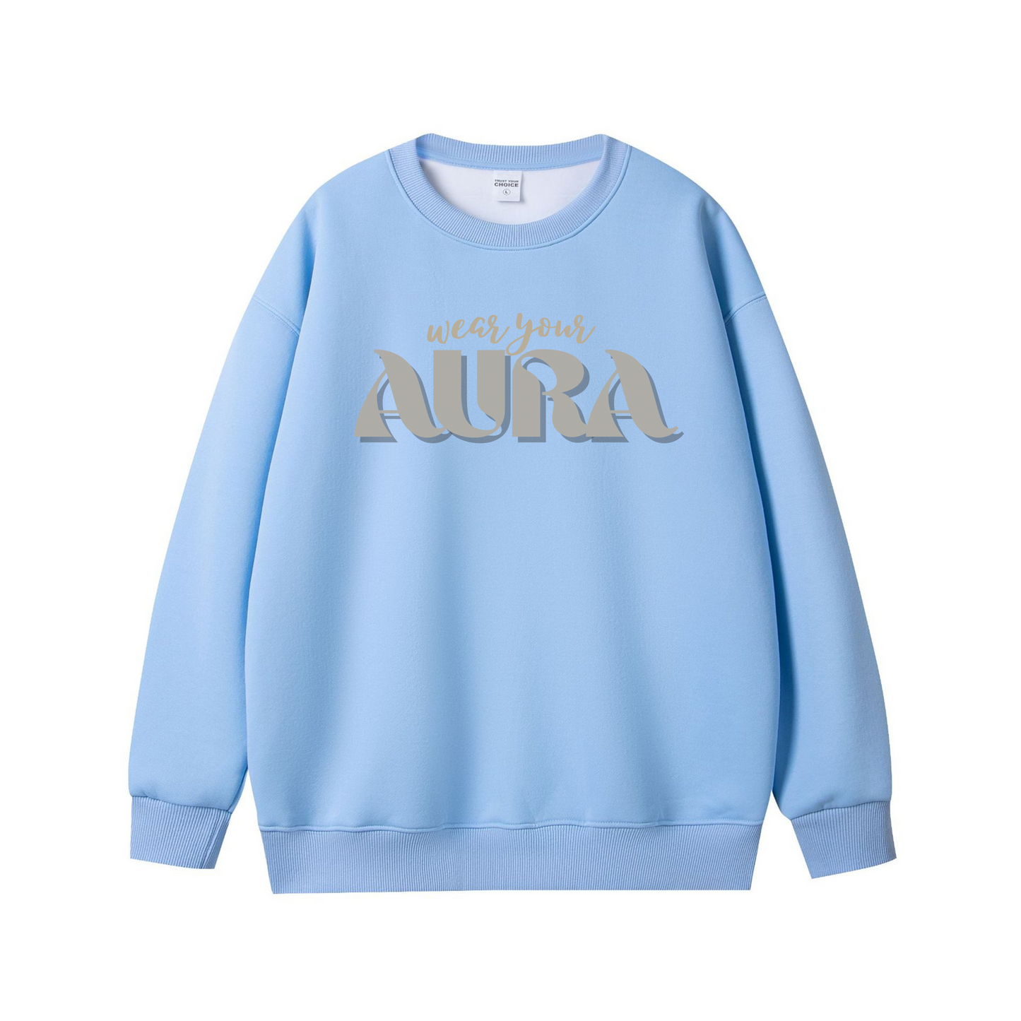 Wear Your Aura – Minimalist Luxury Unisex Sweatshirt