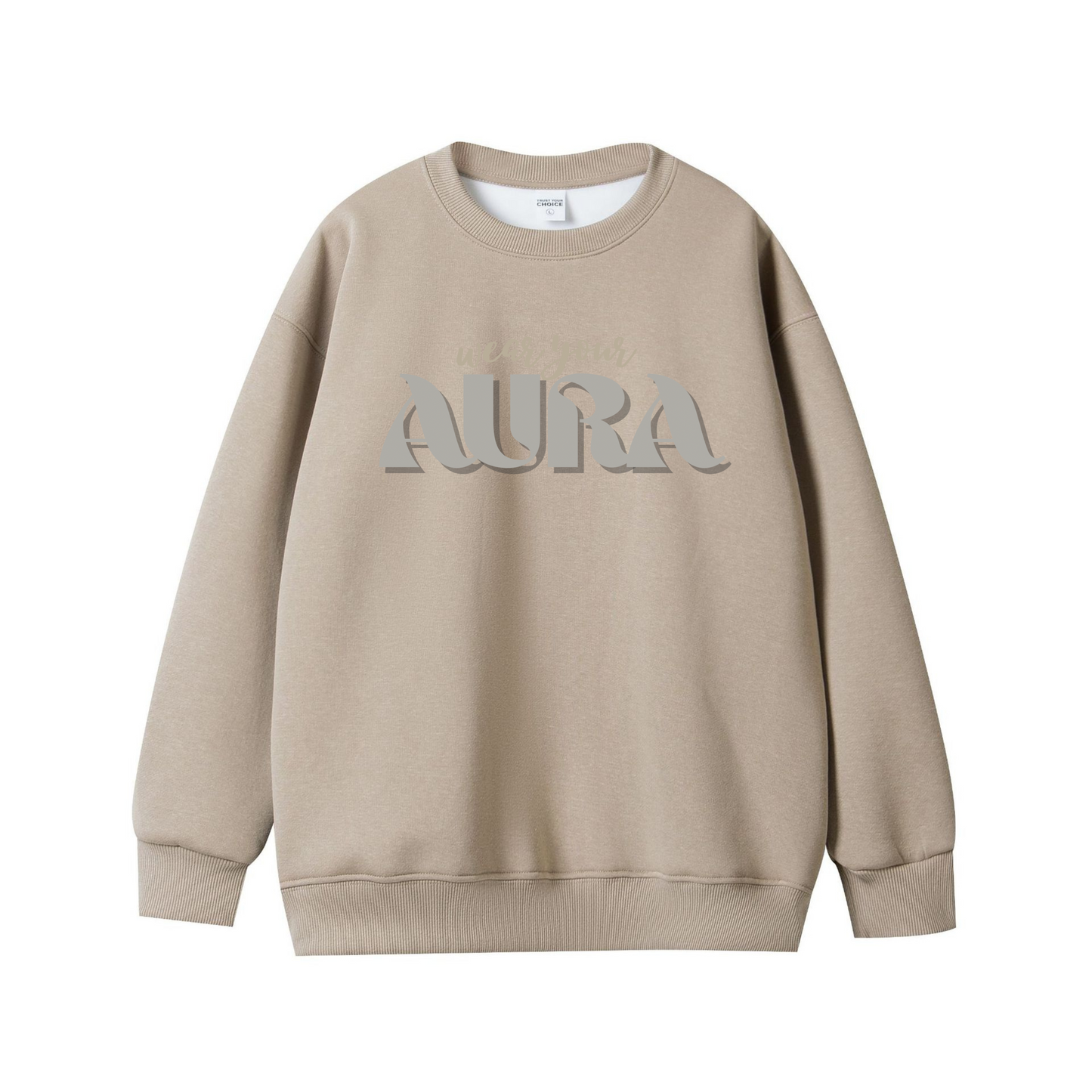 Wear Your Aura – Minimalist Luxury Unisex Sweatshirt
